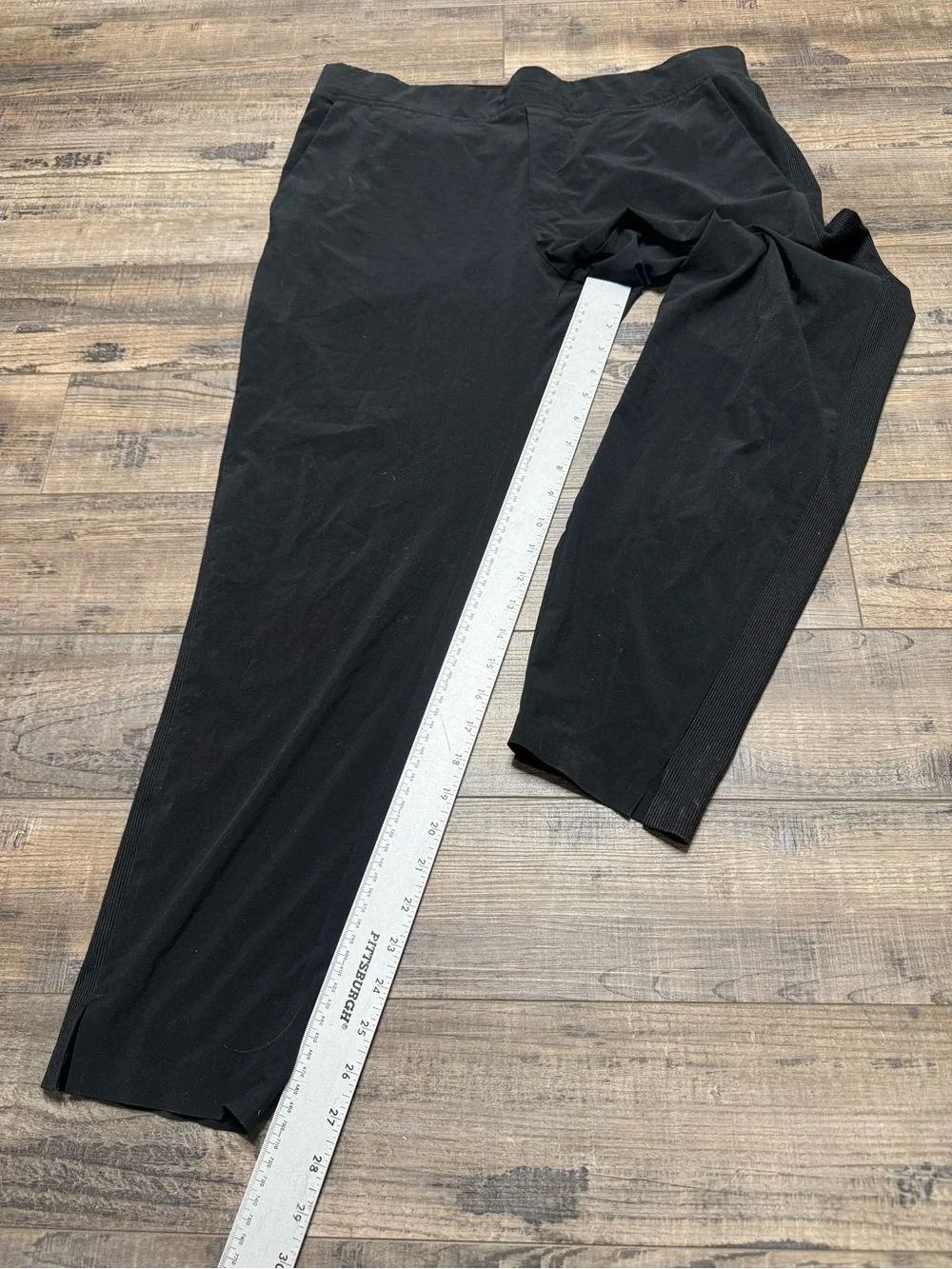 Athleta Brooklyn  Ankle Black Pants Pull-up Pant Women's Size 14